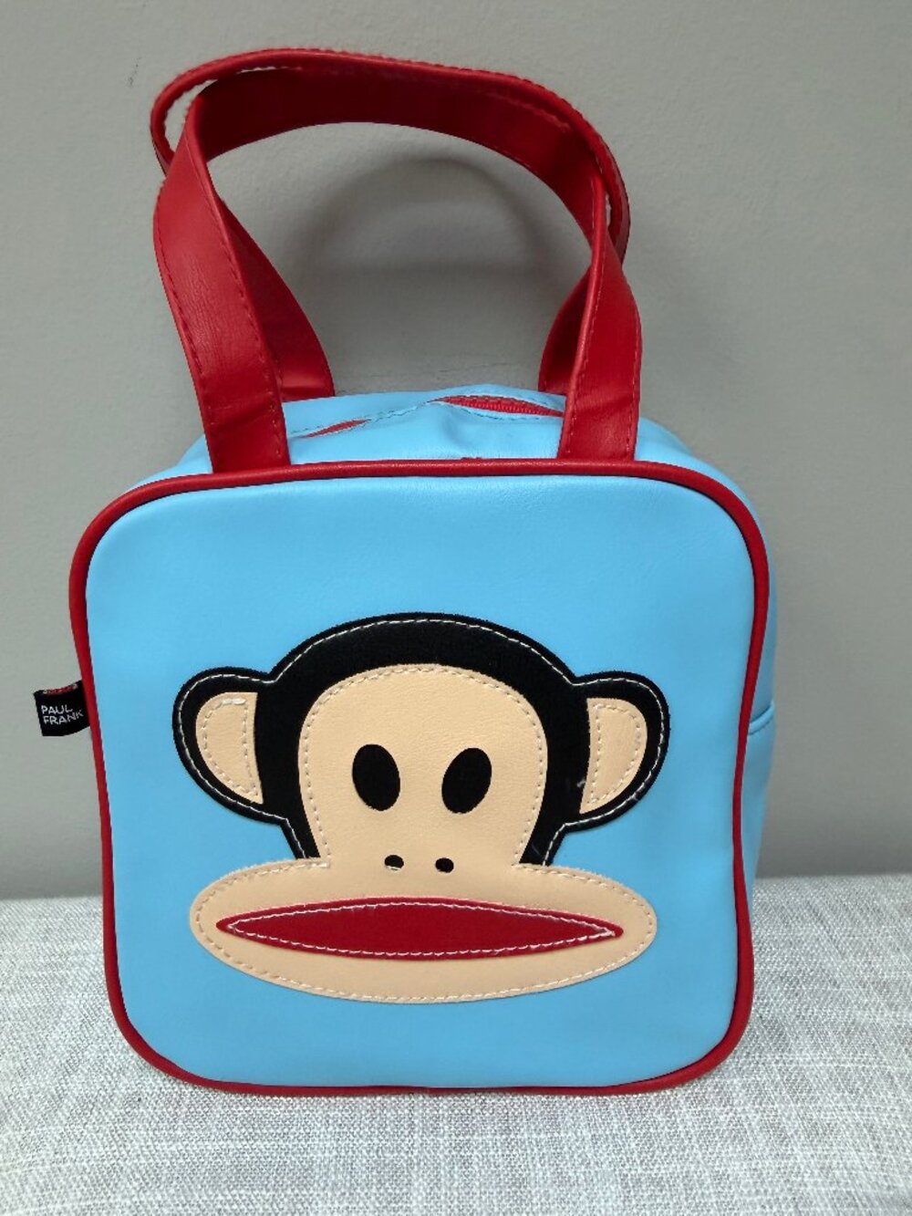 Paul Frank Blue and Red Julius Monkey Mini Square Handbag 2009